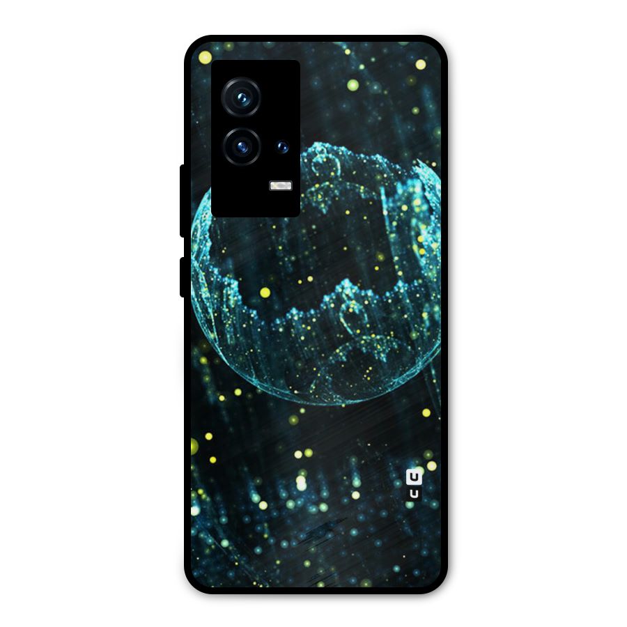 Yellow Rain Metal Back Case for iQOO 9 5G