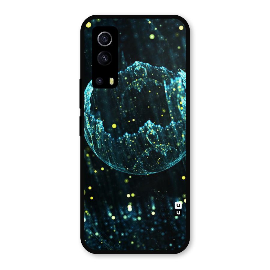 Yellow Rain Metal Back Case for iQOO Z3