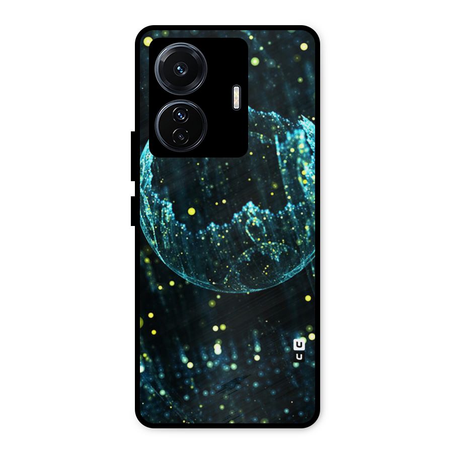Yellow Rain Metal Back Case for iQOO Z6