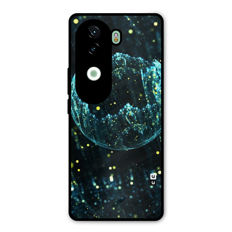 Yellow Rain Metal Back Case for iQOO Z9s