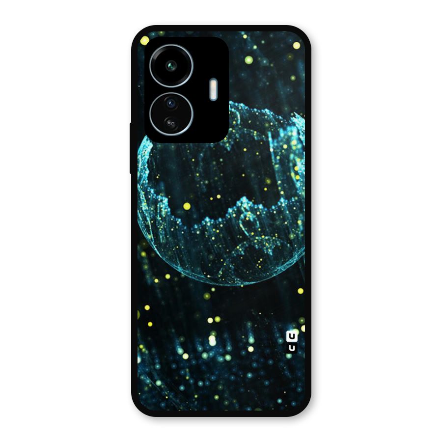 Yellow Rain Metal Back Case for vivo iQOO Z6 Lite 5G