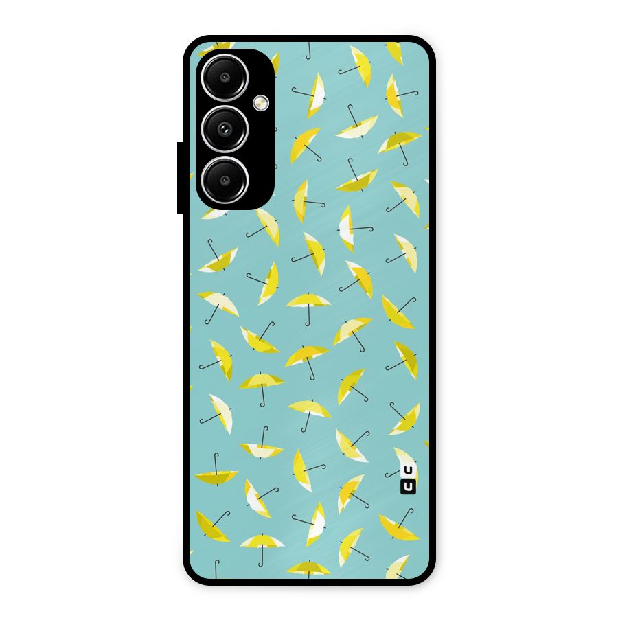 Yellow Umbrella Pattern Metal Back Case for Galaxy A05s