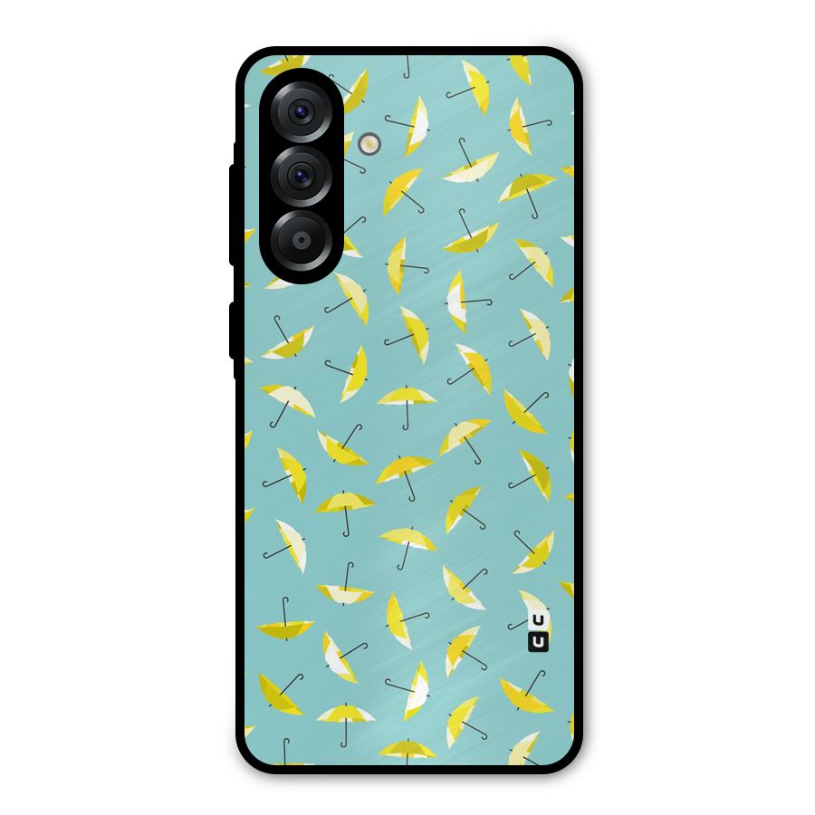 Yellow Umbrella Pattern Metal Back Case for Galaxy A56