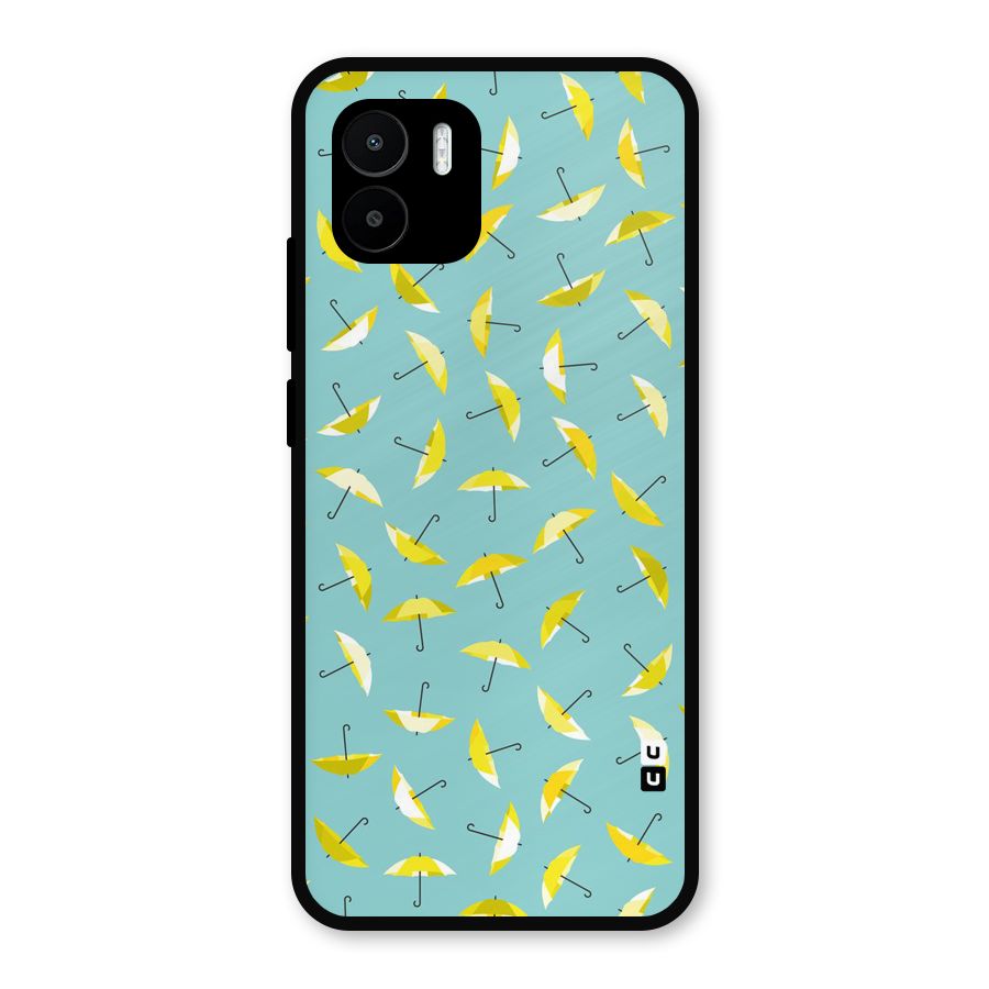 Yellow Umbrella Pattern Metal Back Case for Redmi A1