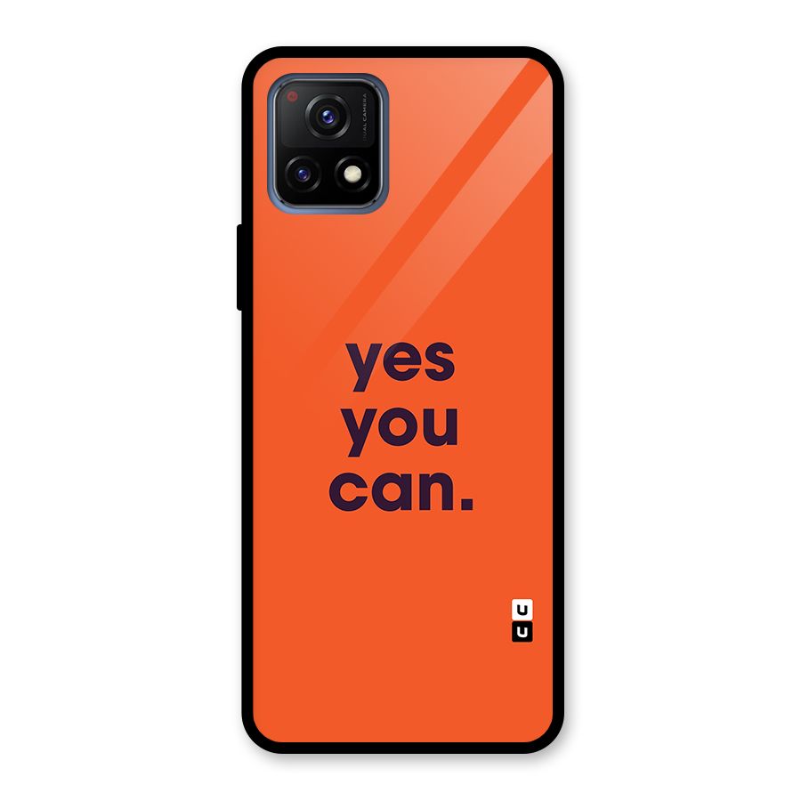 Yes You Can Minimal Typography Glass Back Case for Vivo Y72 5G