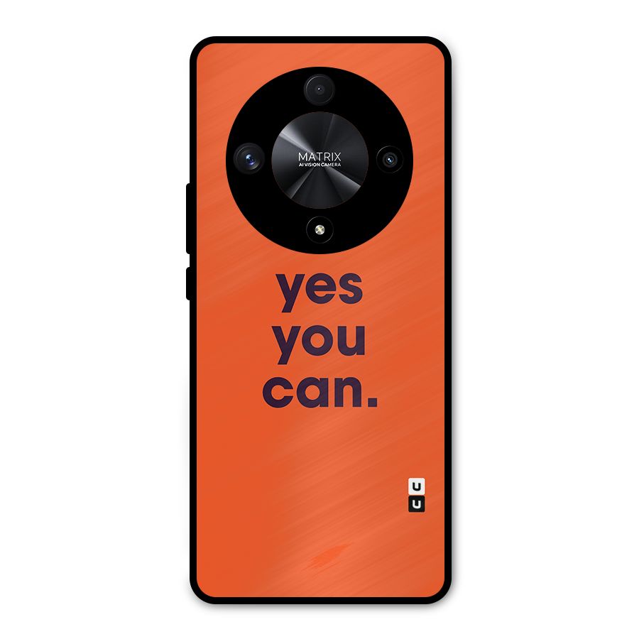 Yes You Can Minimal Typography Metal Back Case for Honor X9b