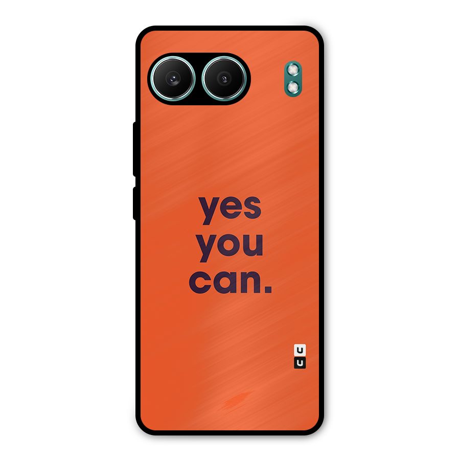 Yes You Can Minimal Typography Metal Back Case for OnePlus Nord 4