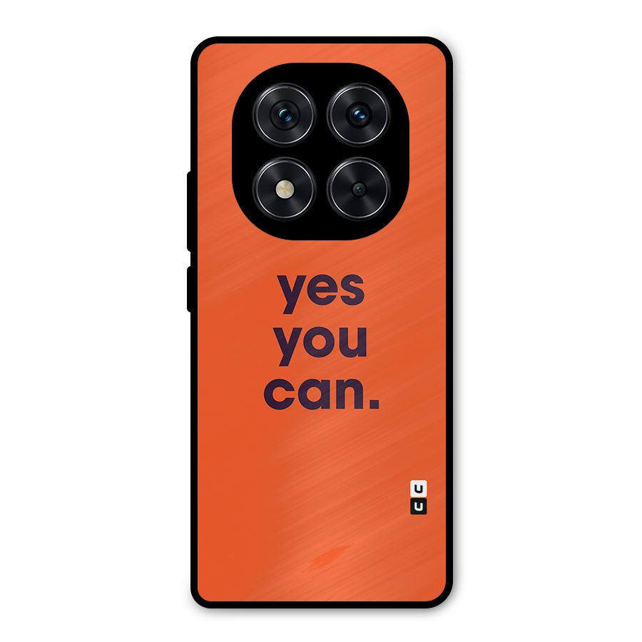 Yes You Can Minimal Typography Metal Back Case for Redmi Note 14 Pro 5G