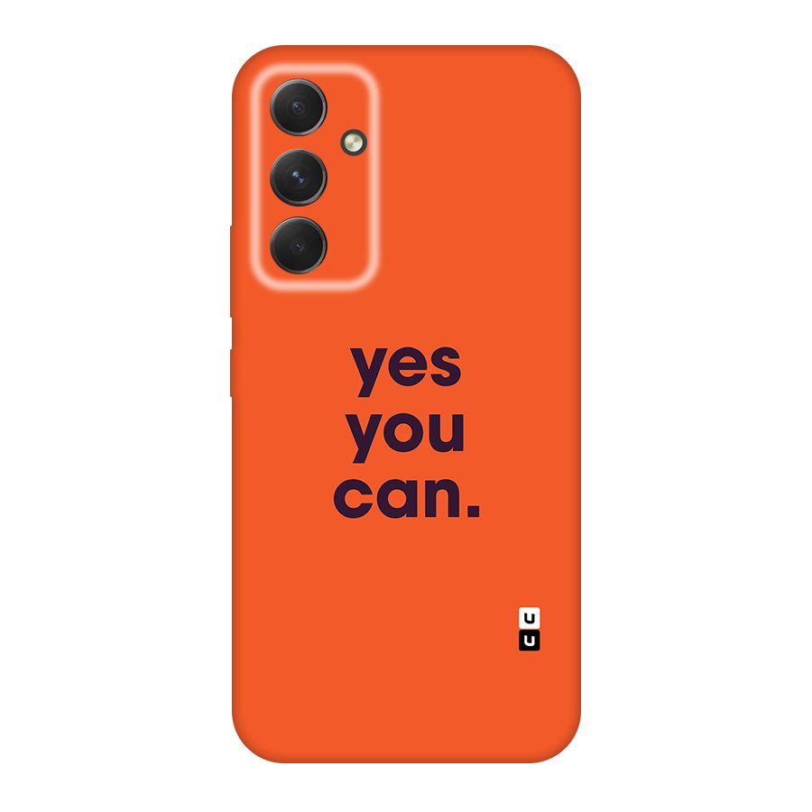 Yes You Can Minimal Typography Original Polycarbonate Back Case for Galaxy A54