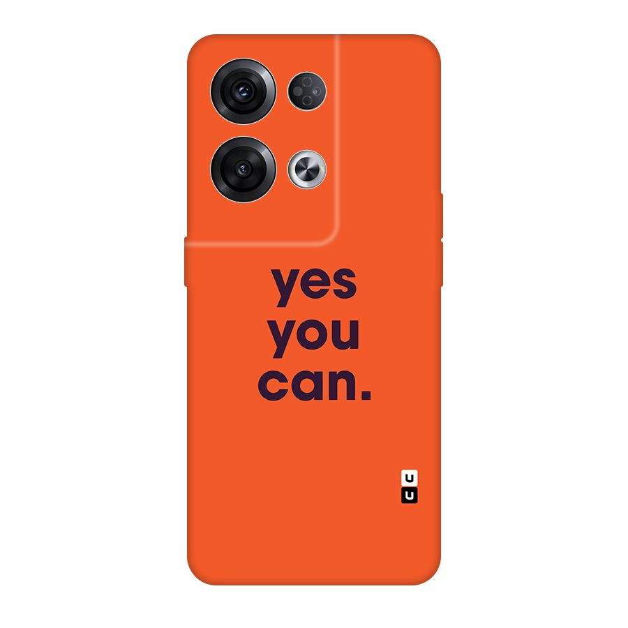 Yes You Can Minimal Typography Original Polycarbonate Back Case for Oppo Reno8 Pro 5G