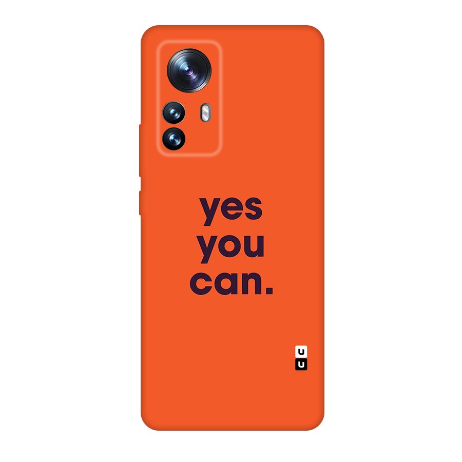 Yes You Can Minimal Typography Original Polycarbonate Back Case for Xiaomi 12 Pro