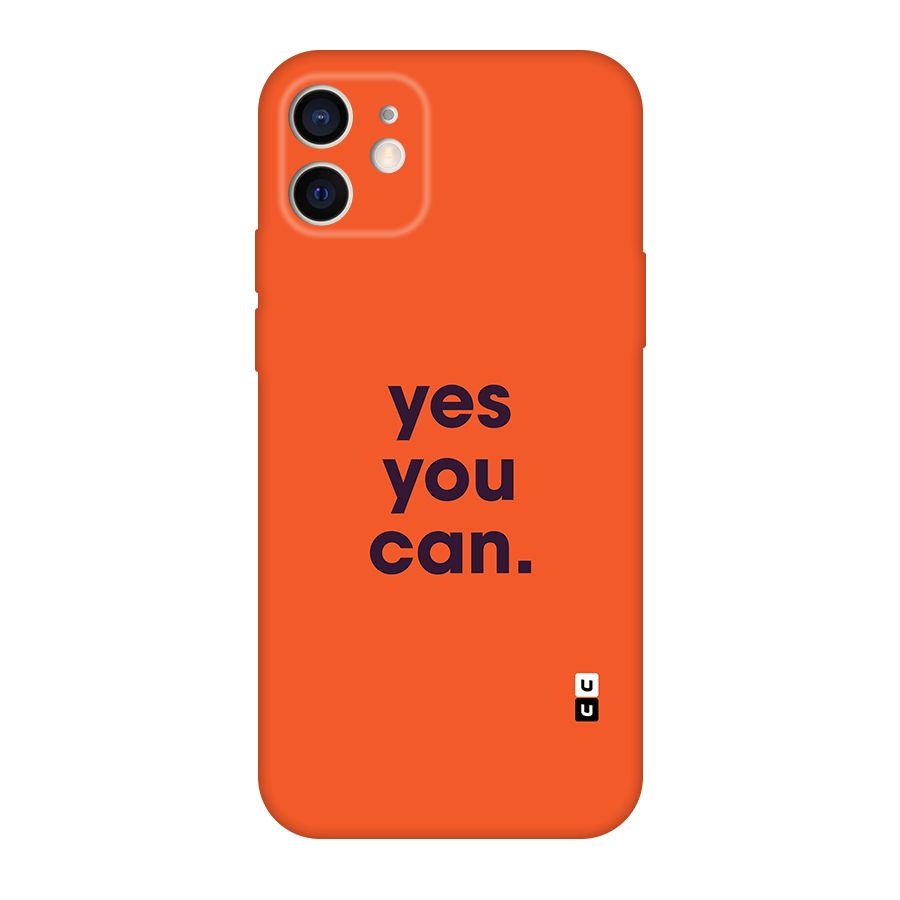 Yes You Can Minimal Typography Original Polycarbonate Back Case for iPhone 12