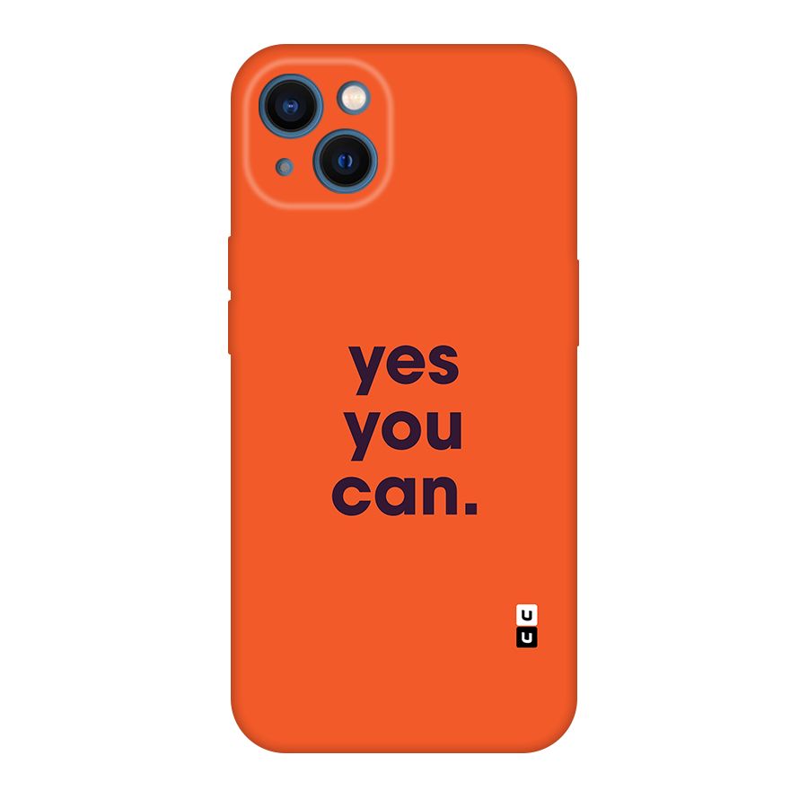 Yes You Can Minimal Typography Original Polycarbonate Back Case for iPhone 13