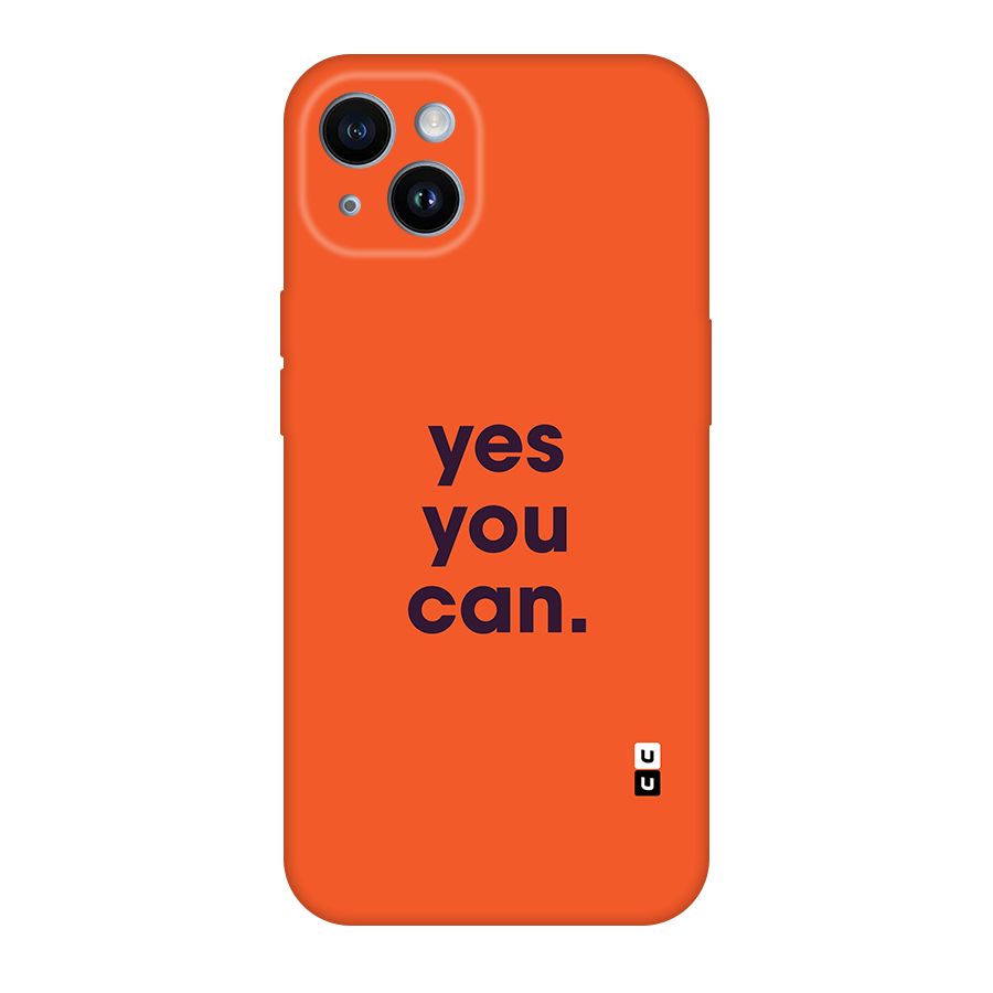 Yes You Can Minimal Typography Original Polycarbonate Back Case for iPhone 14