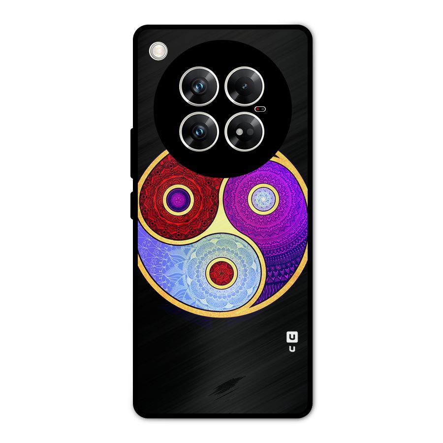 Yin Yang Mandala Design Metal Back Case for Infinix Zero 40 5G