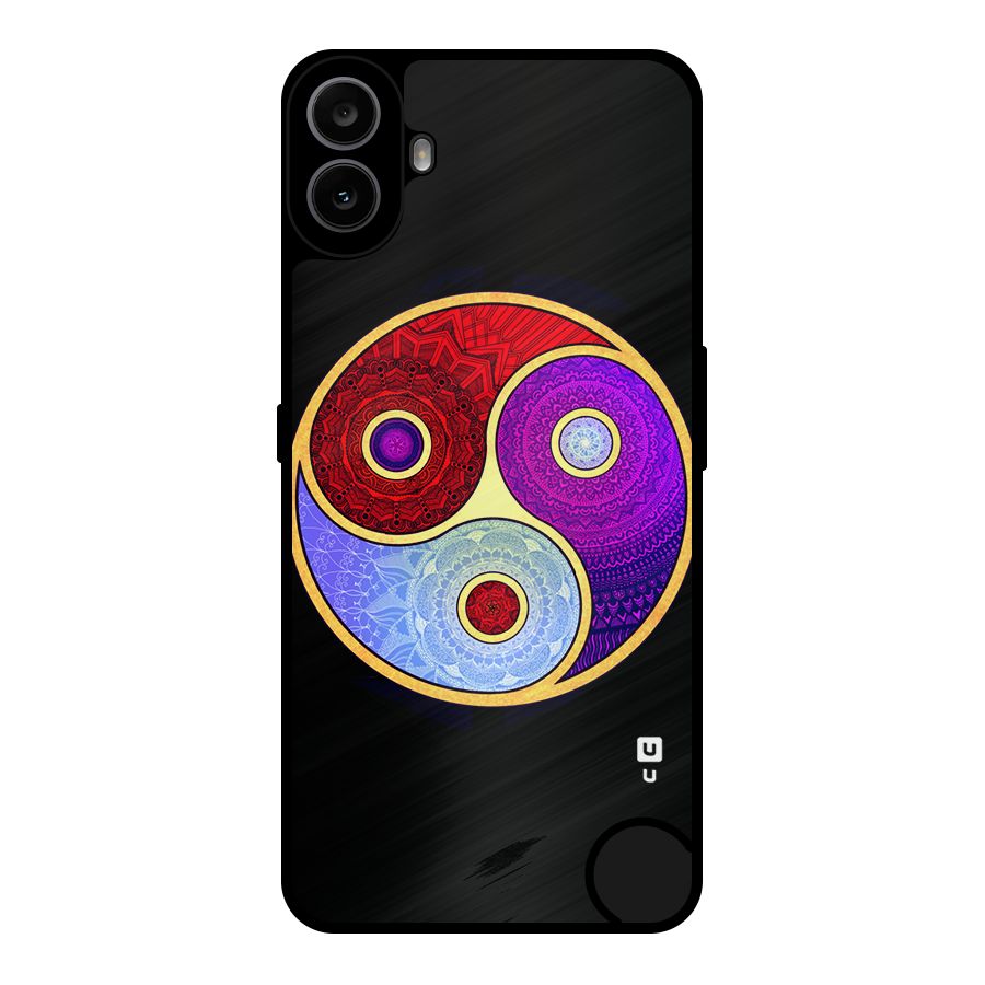 Yin Yang Mandala Design Metal Back Case for Nothing CMF Phone 1