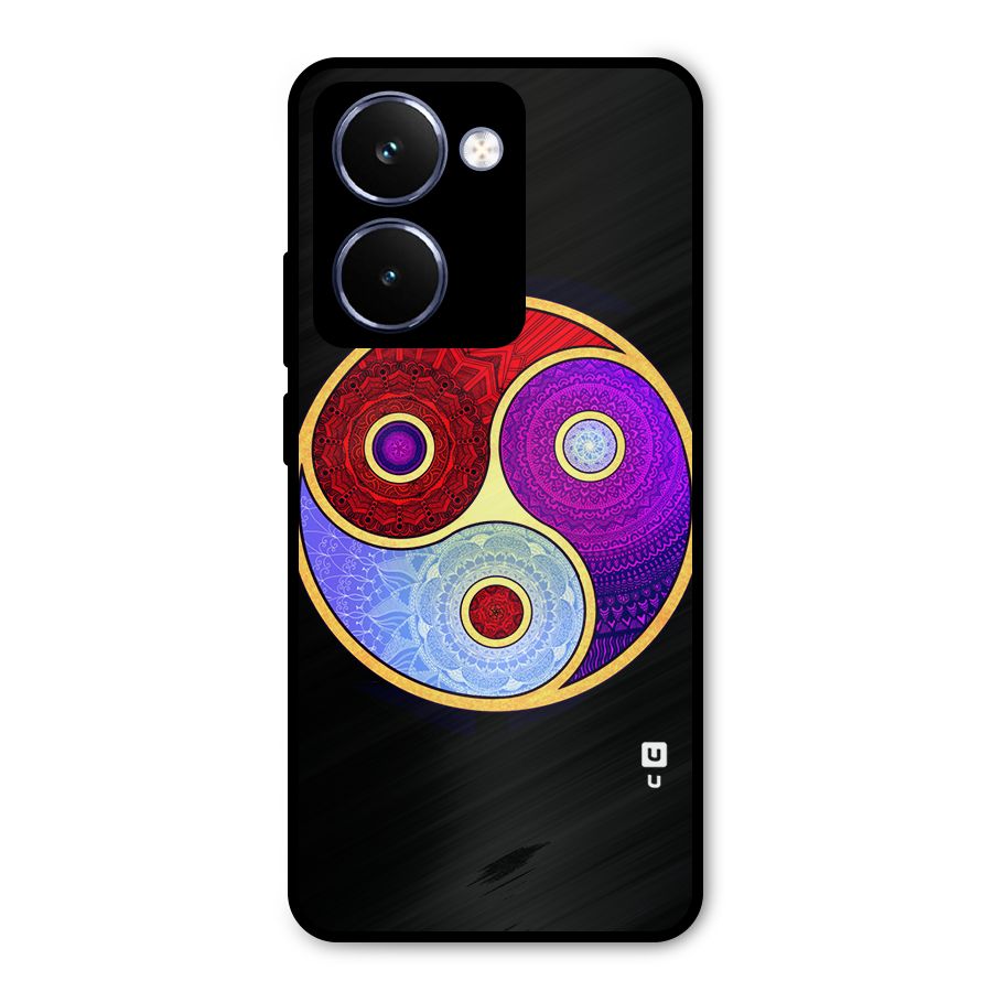 Yin Yang Mandala Design Metal Back Case for Realme P3 Ultra