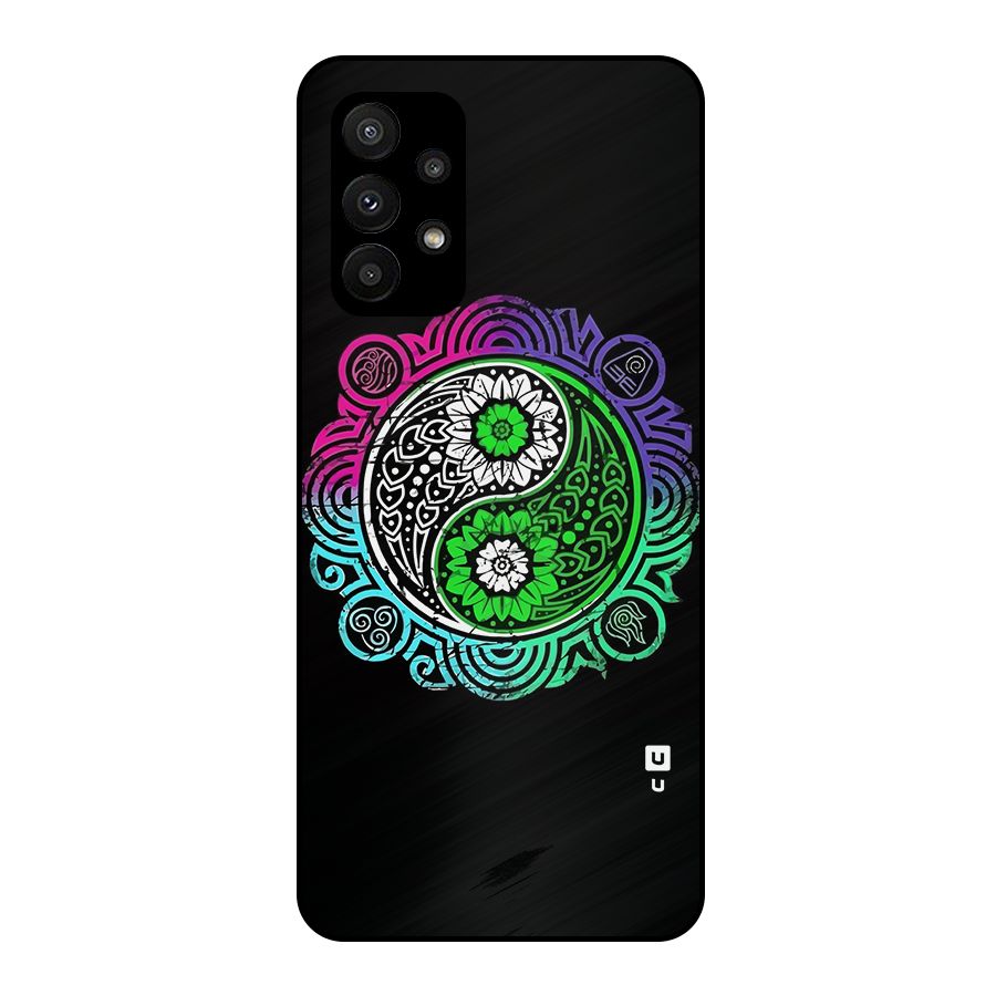Yin and Yang Colorful Mandala Metal Back Case for Galaxy A23