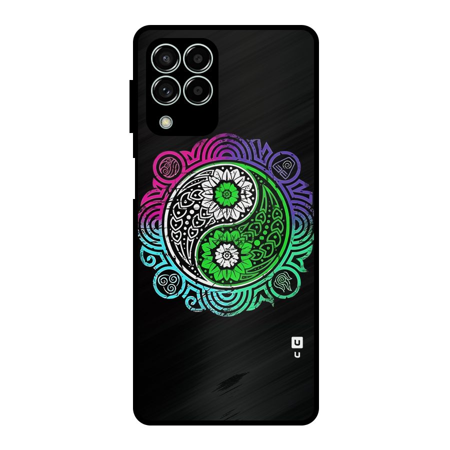 Yin and Yang Colorful Mandala Metal Back Case for Galaxy M33