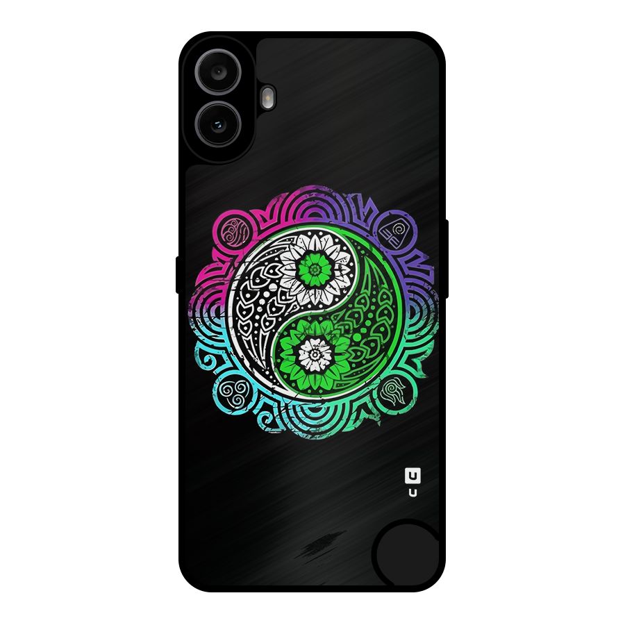 Yin and Yang Colorful Mandala Metal Back Case for Nothing CMF Phone 1