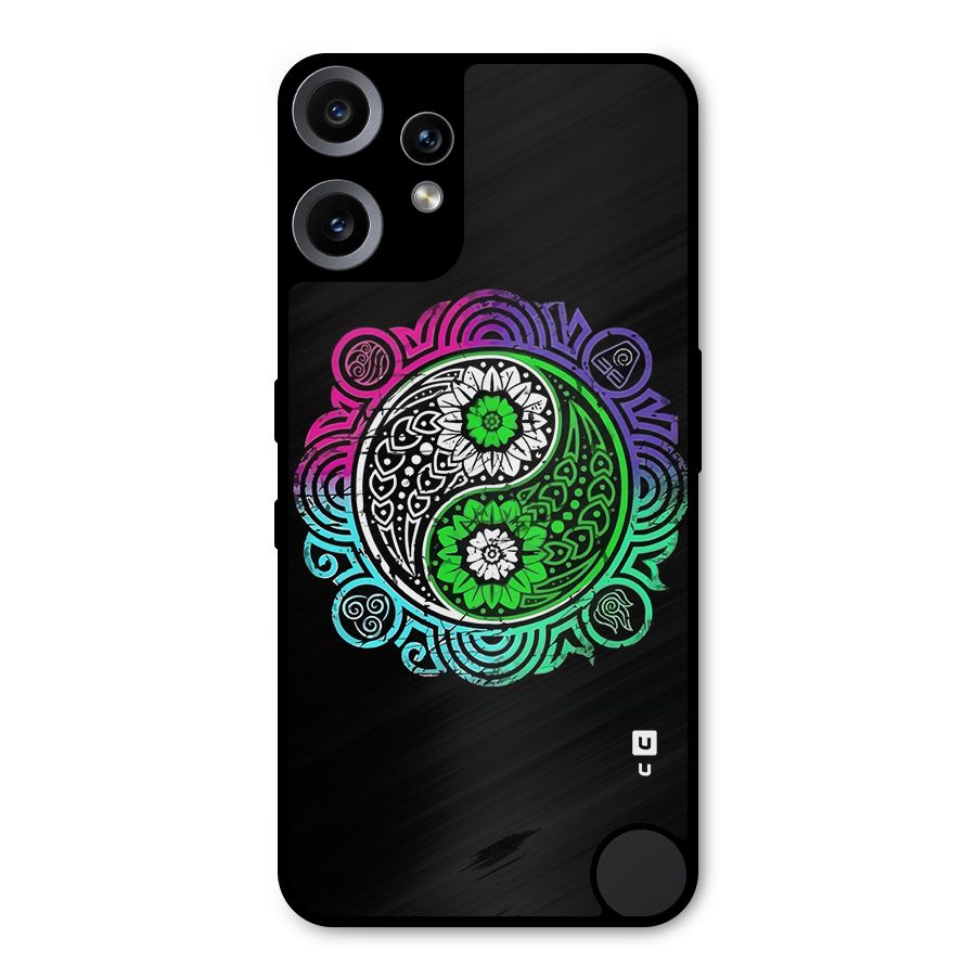 Yin and Yang Colorful Mandala Metal Back Case for Nothing CMF Phone 2 Pro