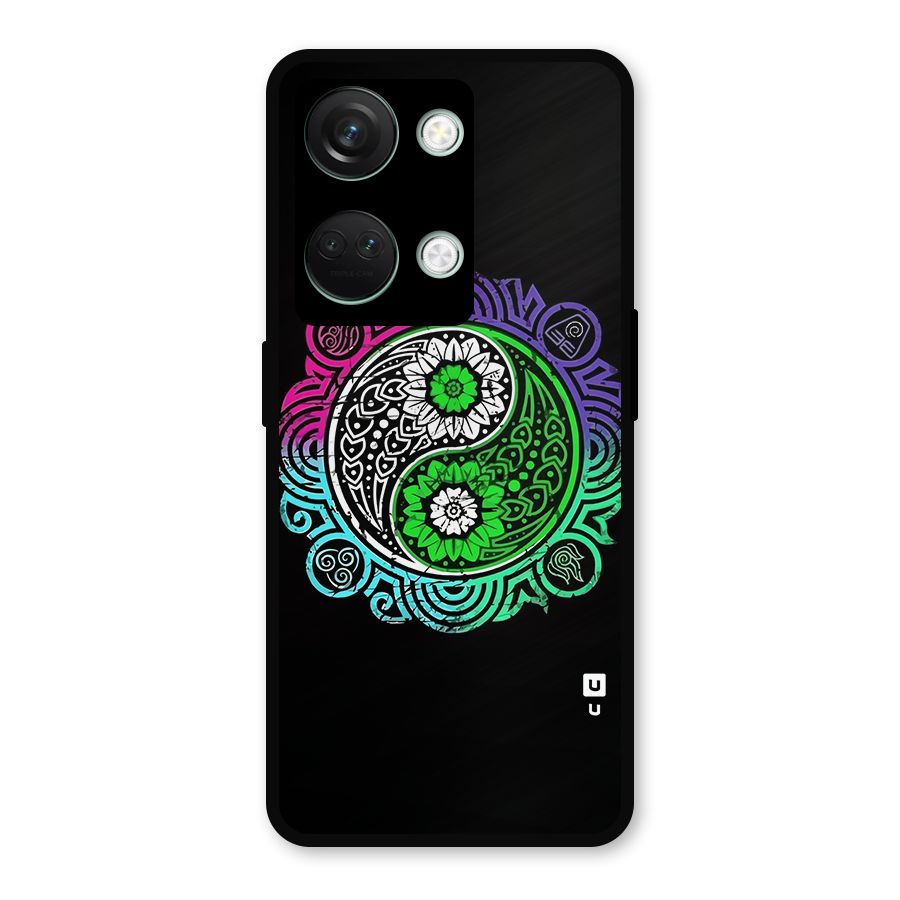 Yin and Yang Colorful Mandala Metal Back Case for OnePlus Nord 3