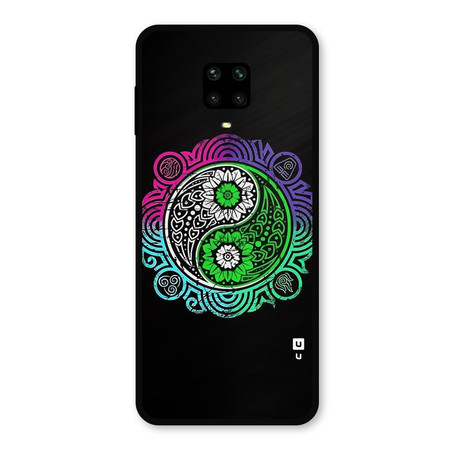 Yin and Yang Colorful Mandala Metal Back Case for Poco M2 Pro