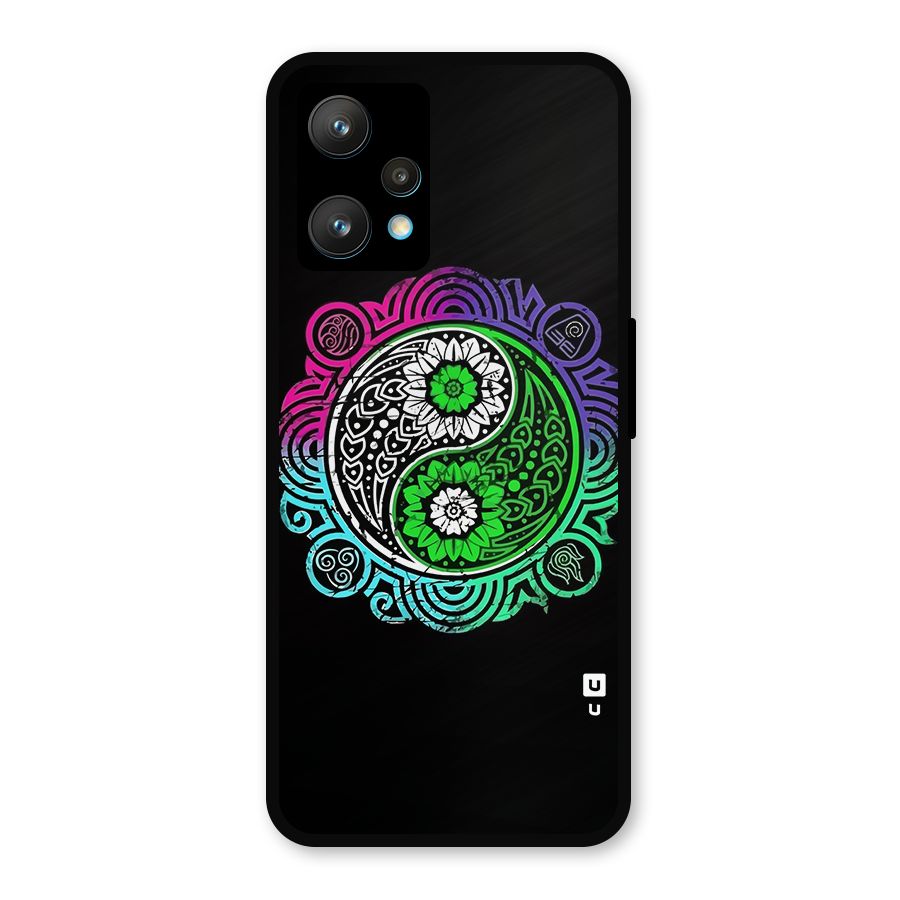 Yin and Yang Colorful Mandala Metal Back Case for Realme 9 Pro Plus 5G