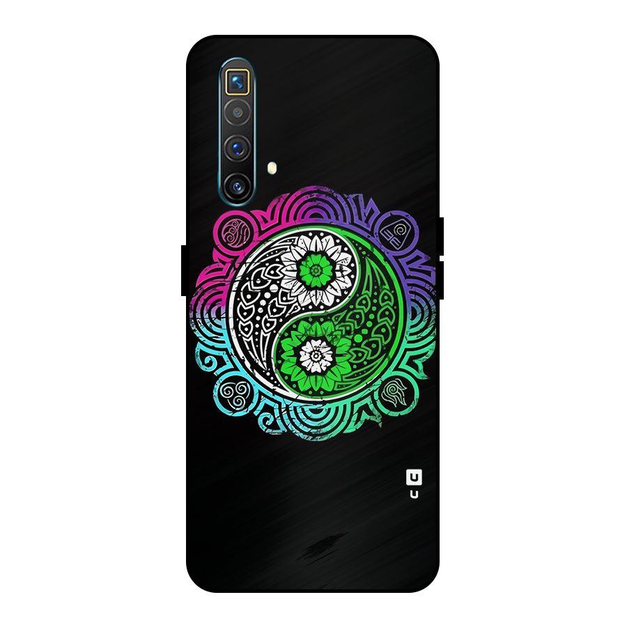 Yin and Yang Colorful Mandala Metal Back Case for Realme X3 SuperZoom