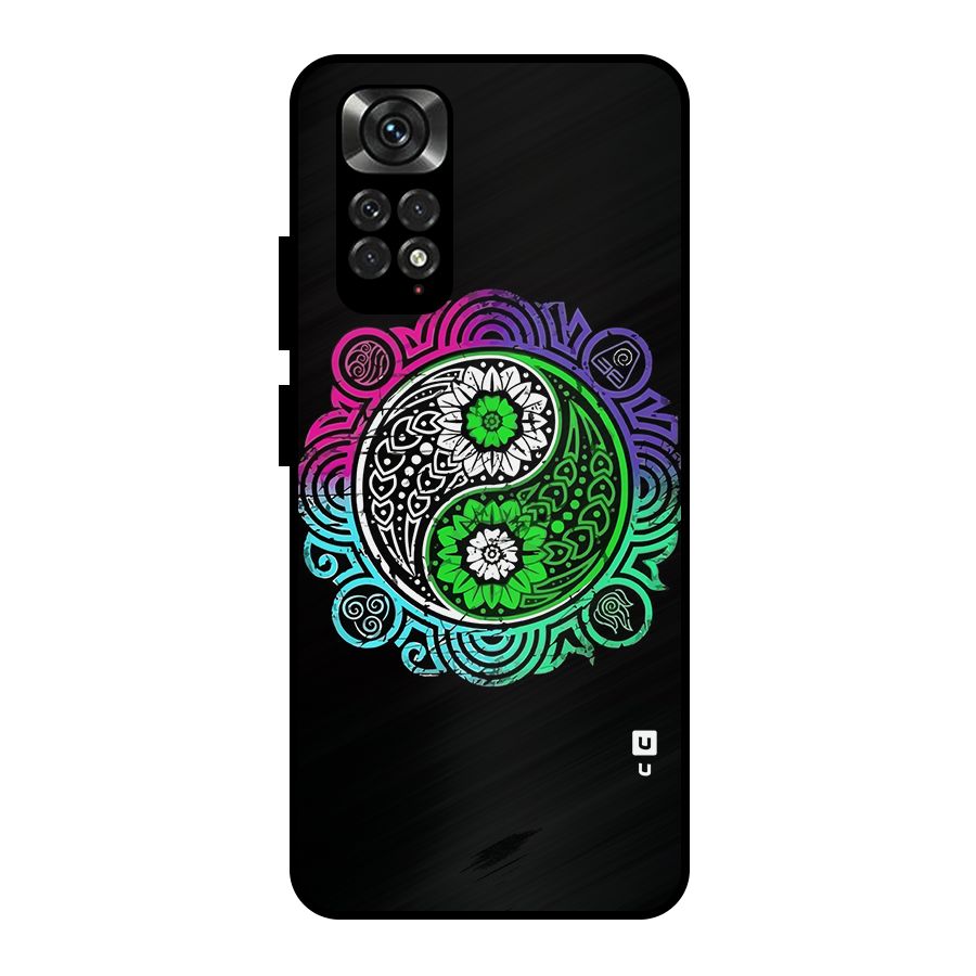 Yin and Yang Colorful Mandala Metal Back Case for Redmi Note 11 Pro Plus 5G