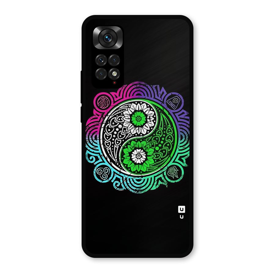 Yin and Yang Colorful Mandala Metal Back Case for Redmi Note 11s