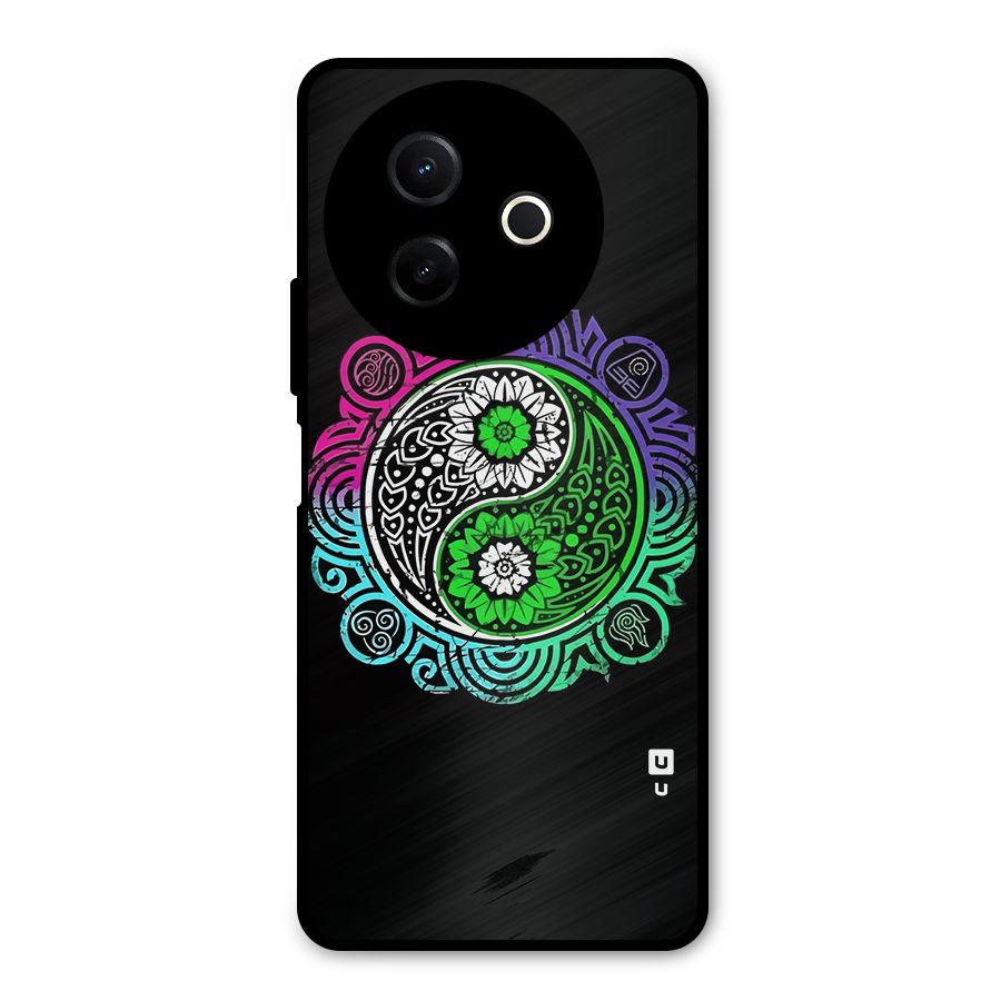 Yin and Yang Colorful Mandala Metal Back Case for Vivo Y39