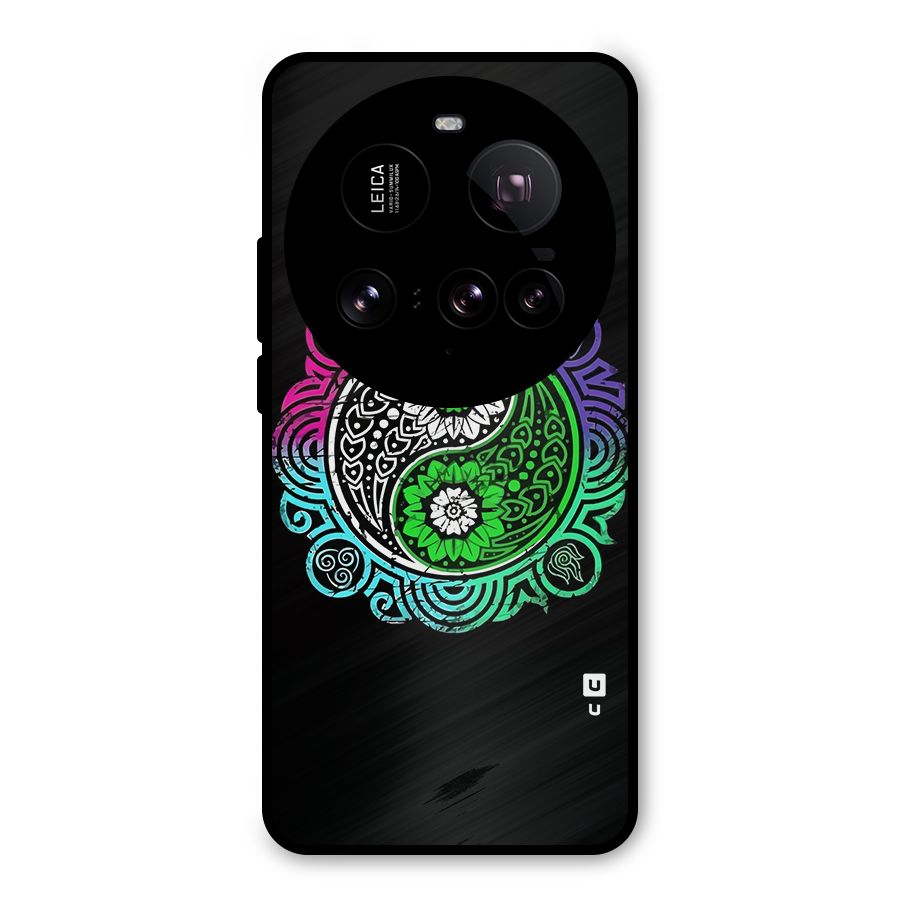 Yin and Yang Colorful Mandala Metal Back Case for Xiaomi 15 Ultra
