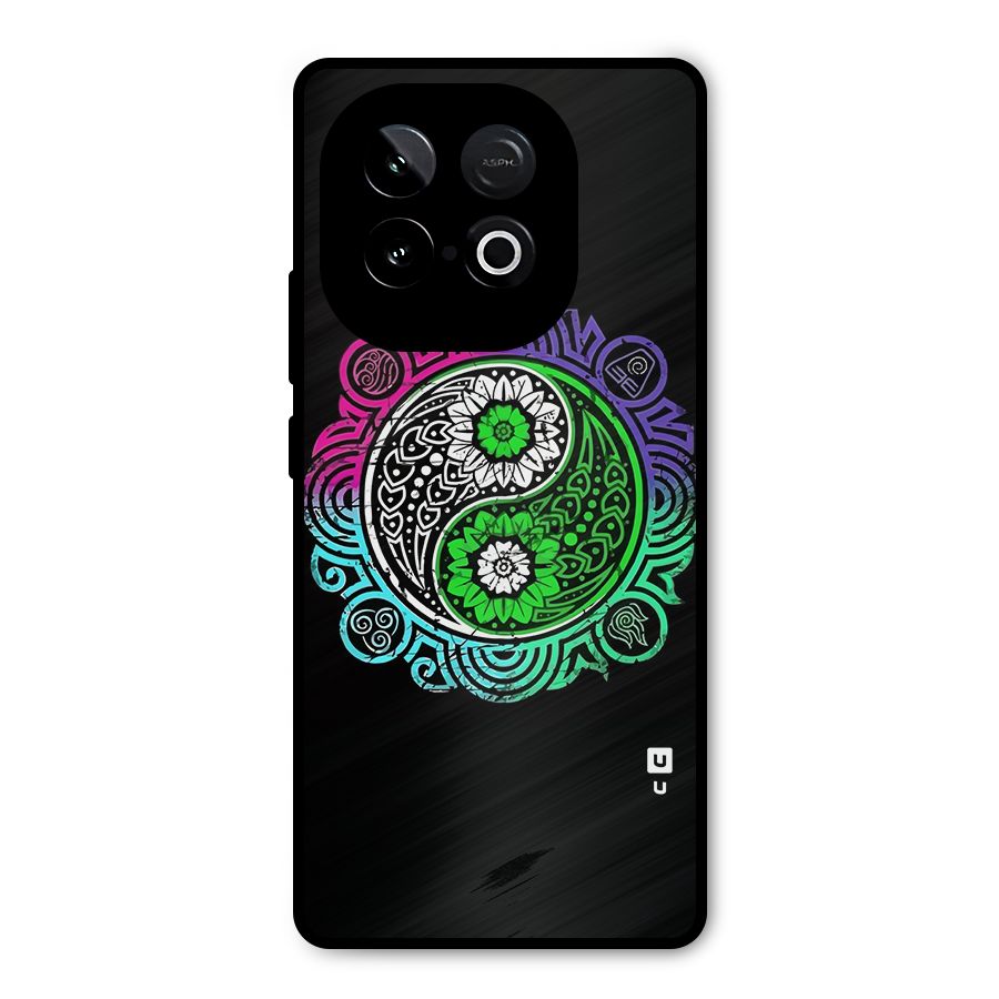 Yin and Yang Colorful Mandala Metal Back Case for iQOO Neo 10