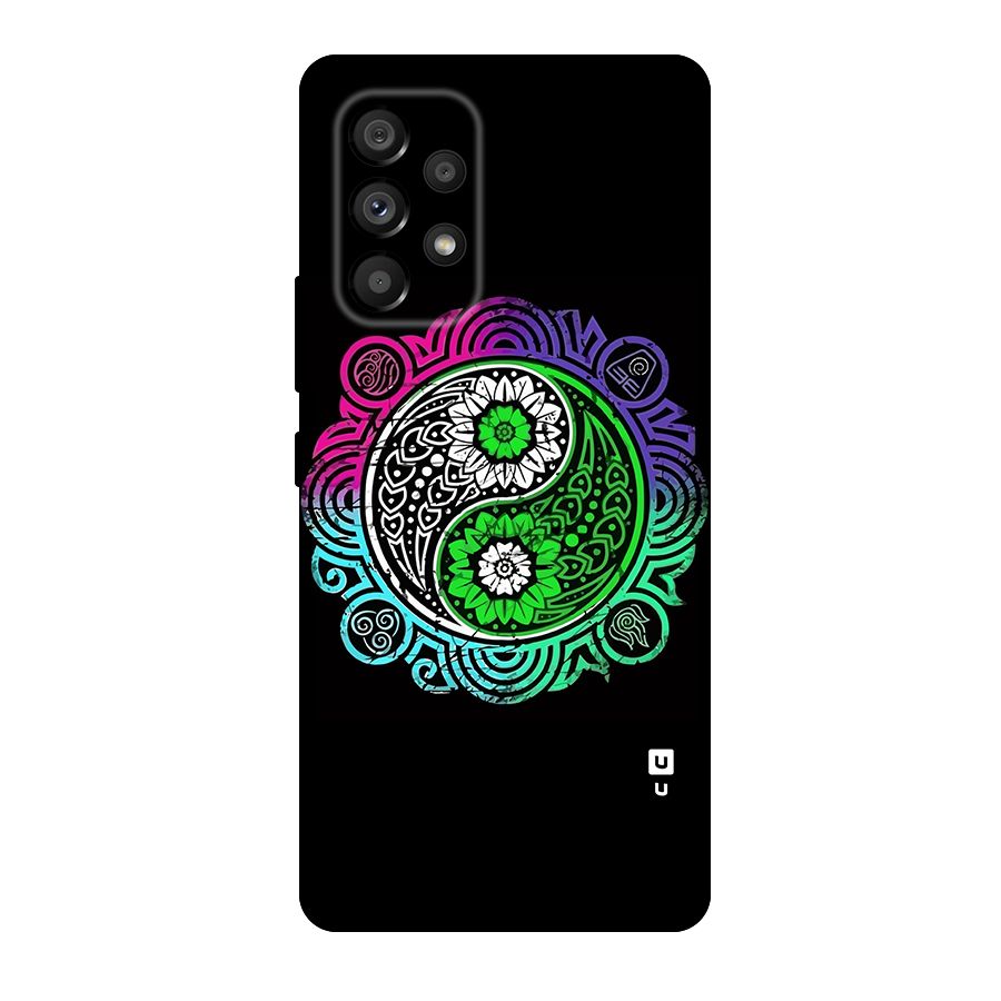 Yin and Yang Colorful Mandala Original Polycarbonate Back Case for Galaxy A53 5G