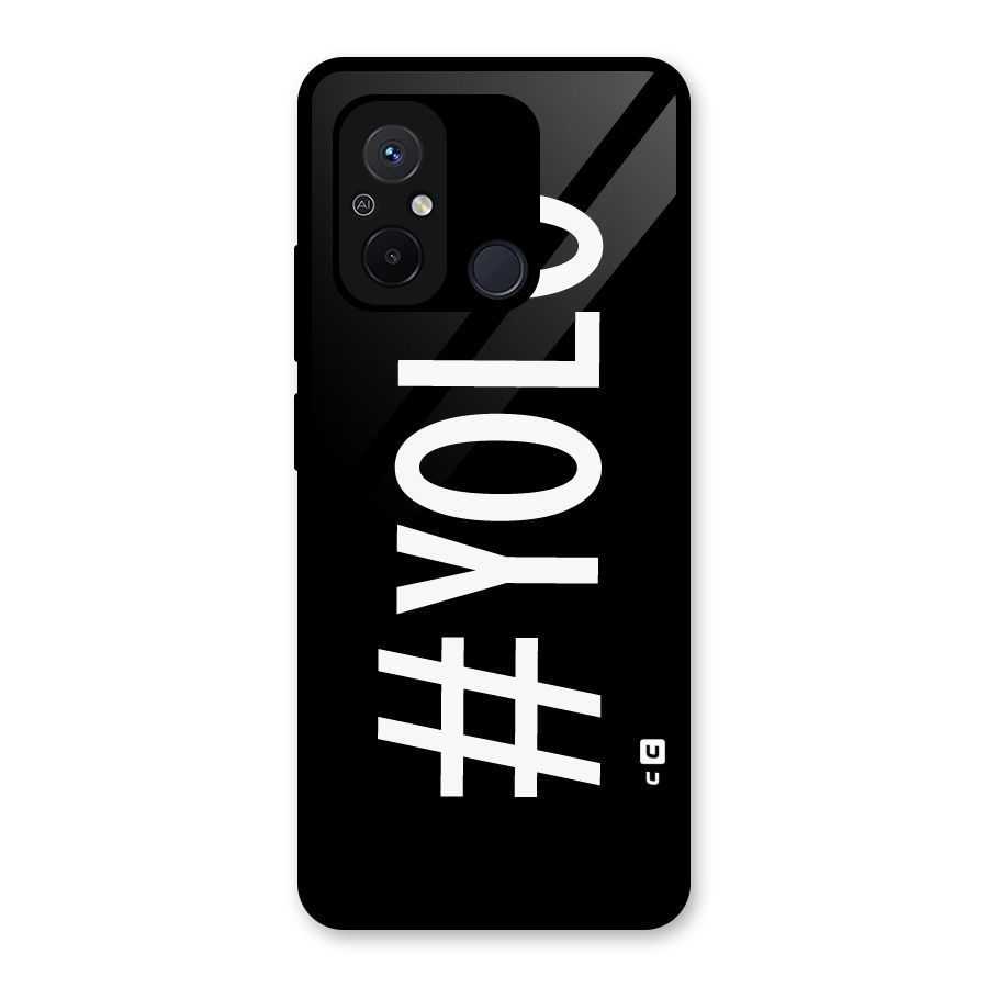 Yolo Glass Back Case for Redmi 12C