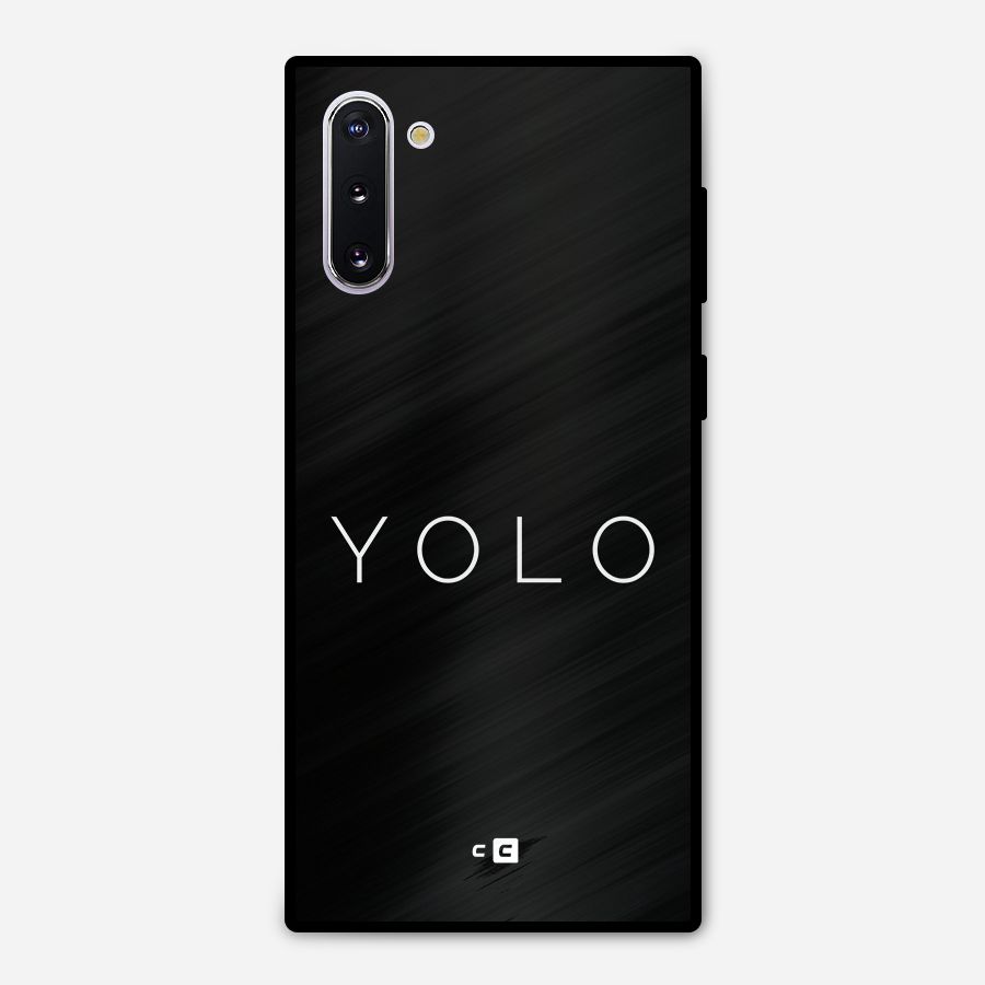 Yolo Is Truth Metal Back Case for Galaxy Note 10