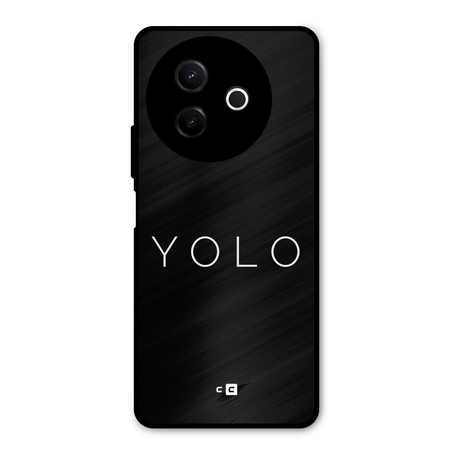 Yolo Is Truth Metal Back Case for Vivo Y39
