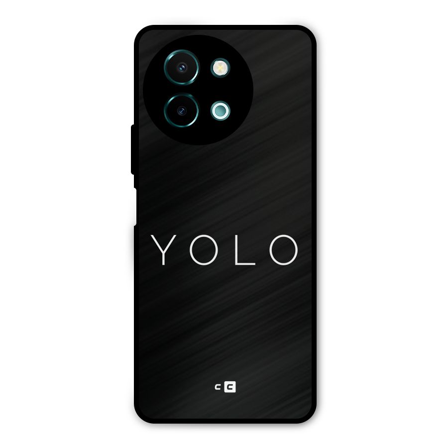 Yolo Is Truth Metal Back Case for Vivo Y58