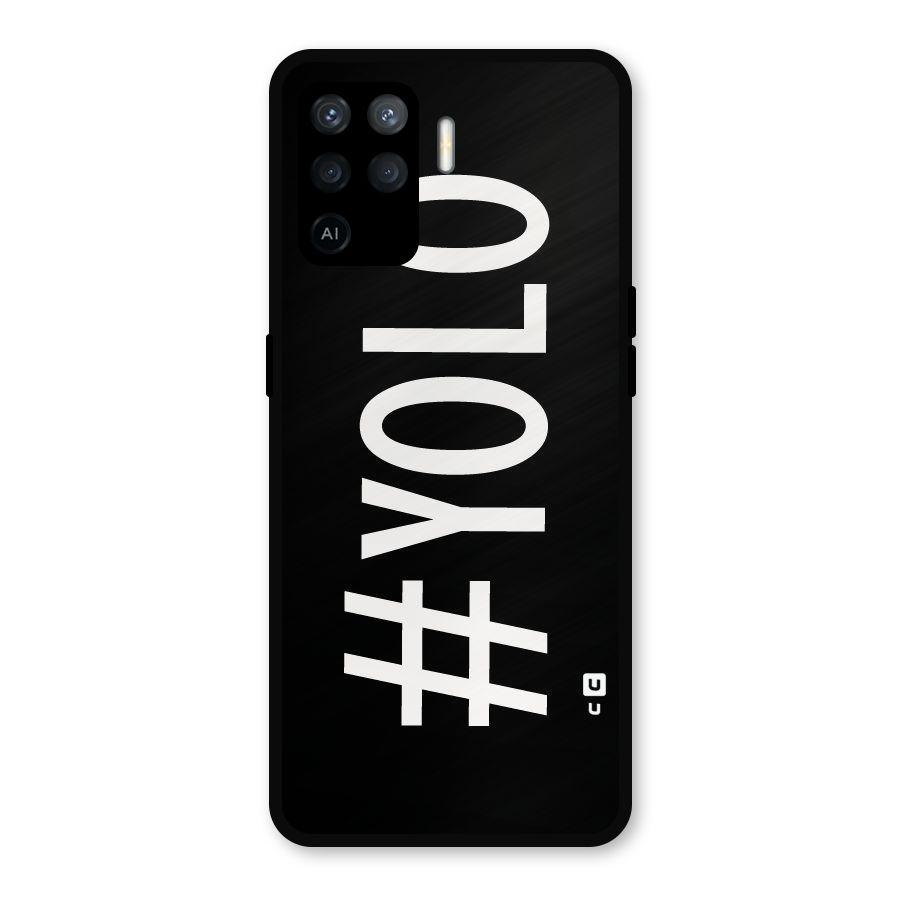 Yolo Metal Back Case for Oppo F19 Pro
