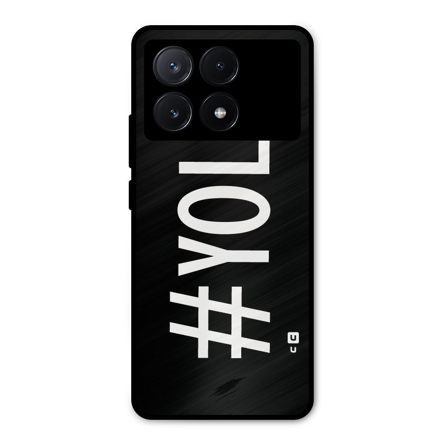 Yolo Metal Back Case for Poco X6 Pro