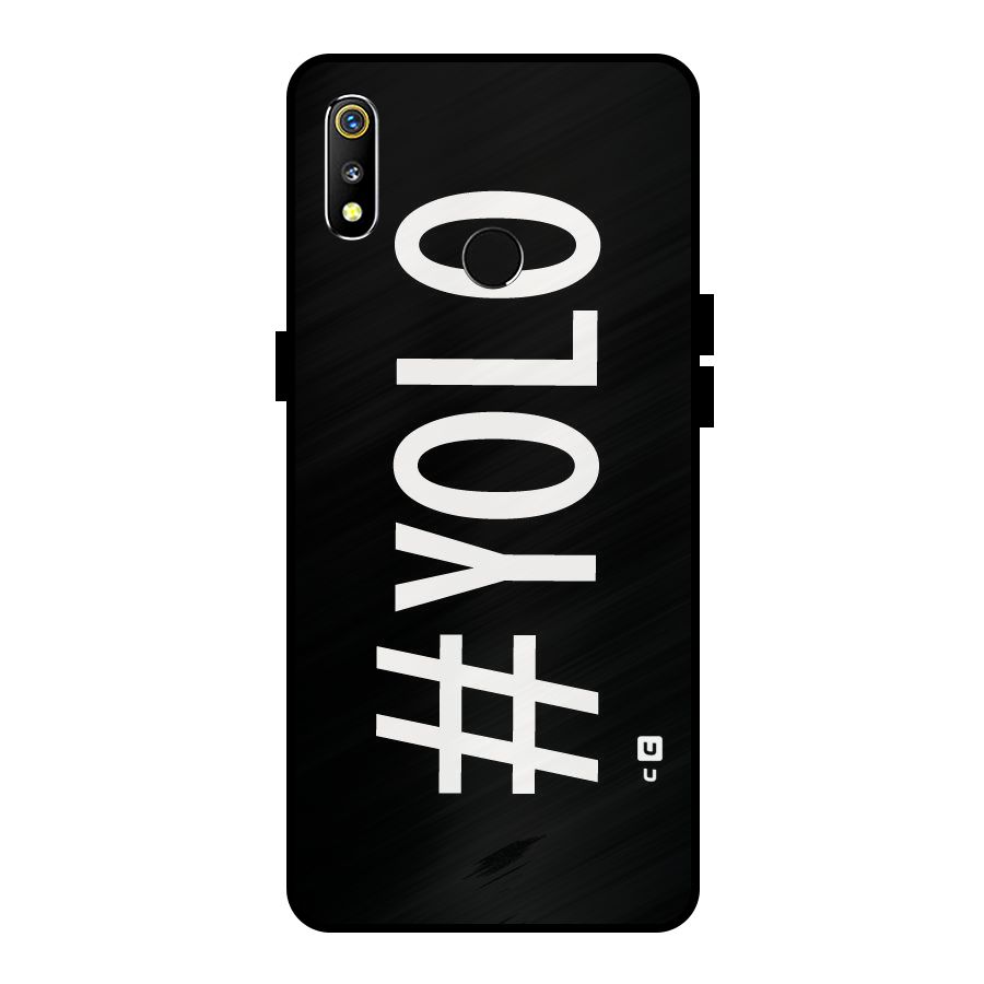 Yolo Metal Back Case for Realme 3