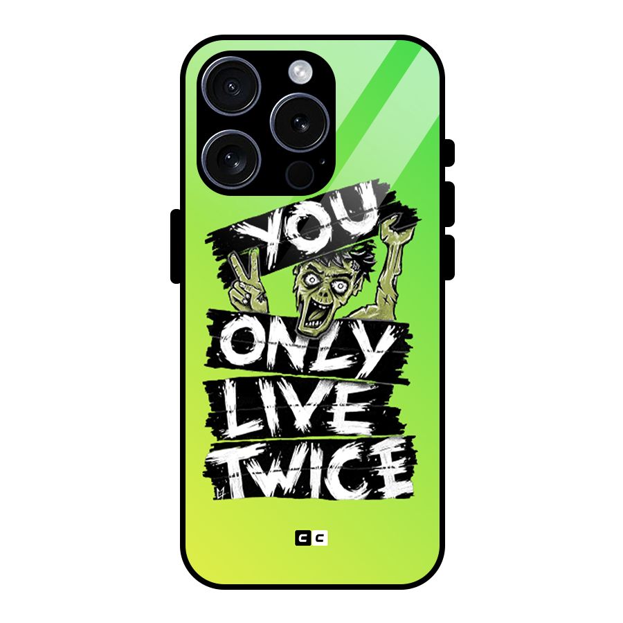 Yolo Zombie Glass Back Case for iPhone 15 Pro