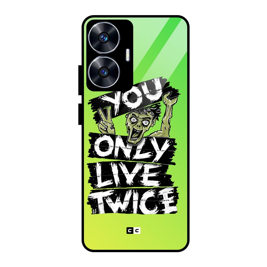 Yolo Zombie Glass Back Case for realme C55