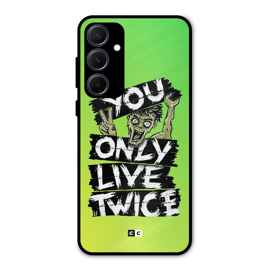 Yolo Zombie Metal Back Case for Galaxy A35