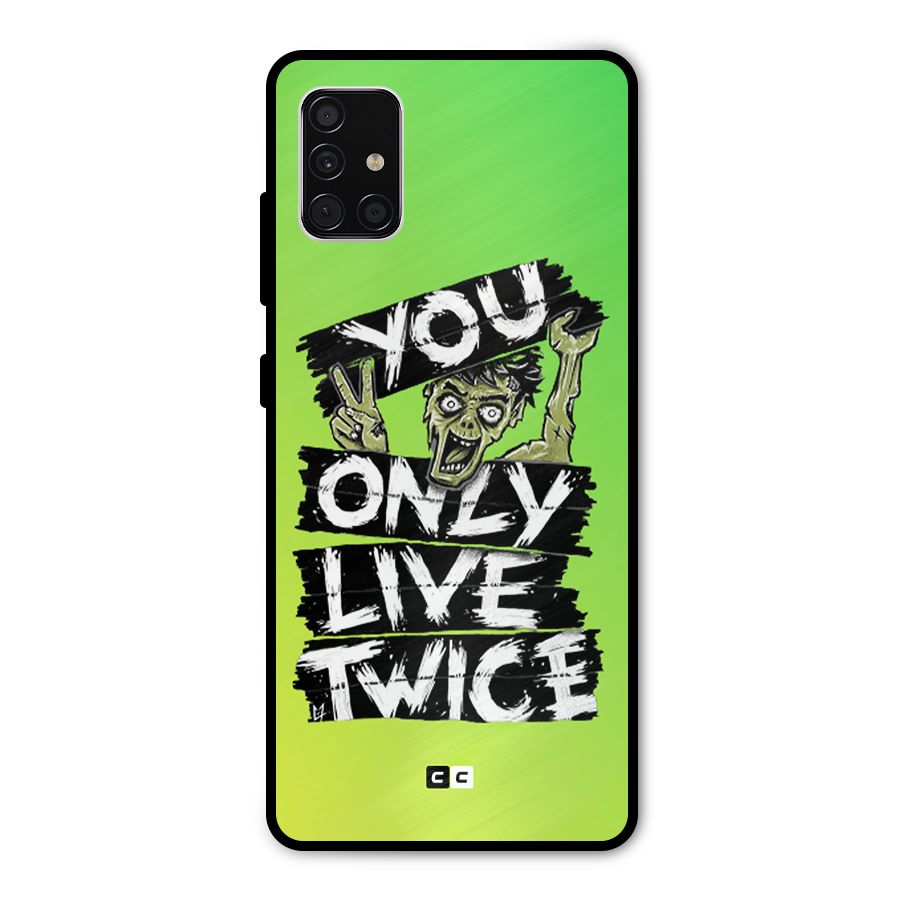 Yolo Zombie Metal Back Case for Galaxy A51