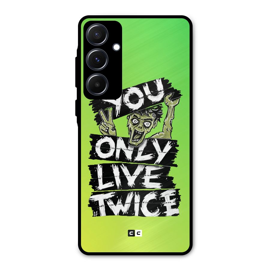 Yolo Zombie Metal Back Case for Galaxy A55
