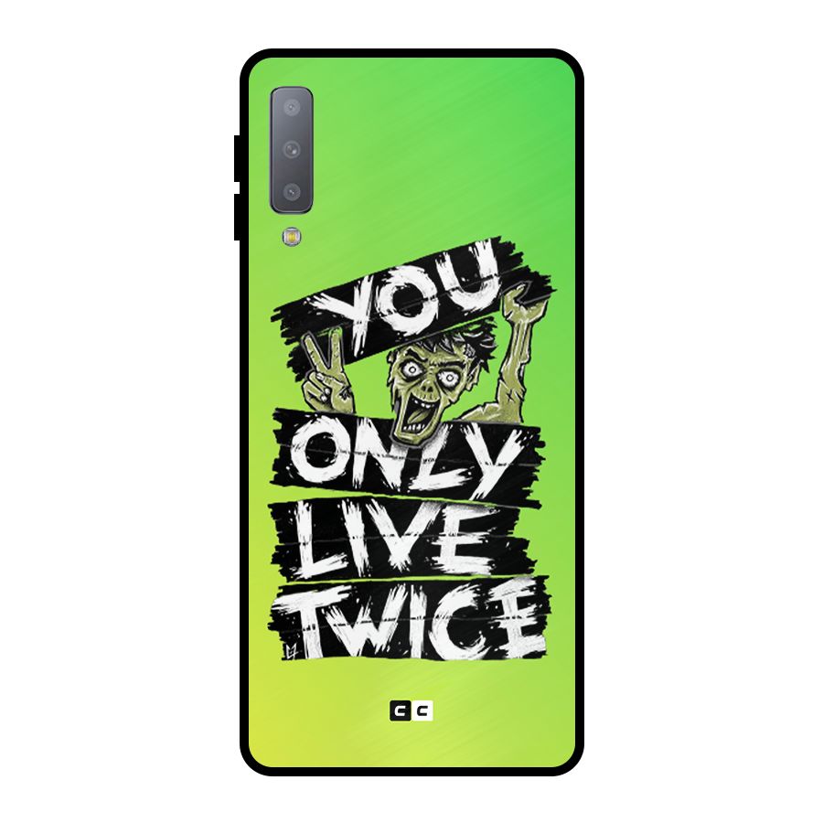 Yolo Zombie Metal Back Case for Galaxy A7 (2018)