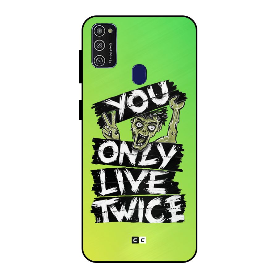 Yolo Zombie Metal Back Case for Galaxy M21