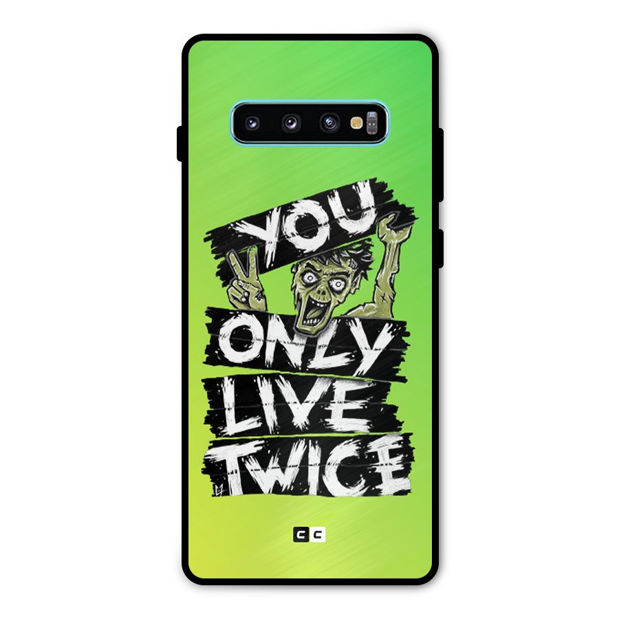 Yolo Zombie Metal Back Case for Galaxy S10 Plus